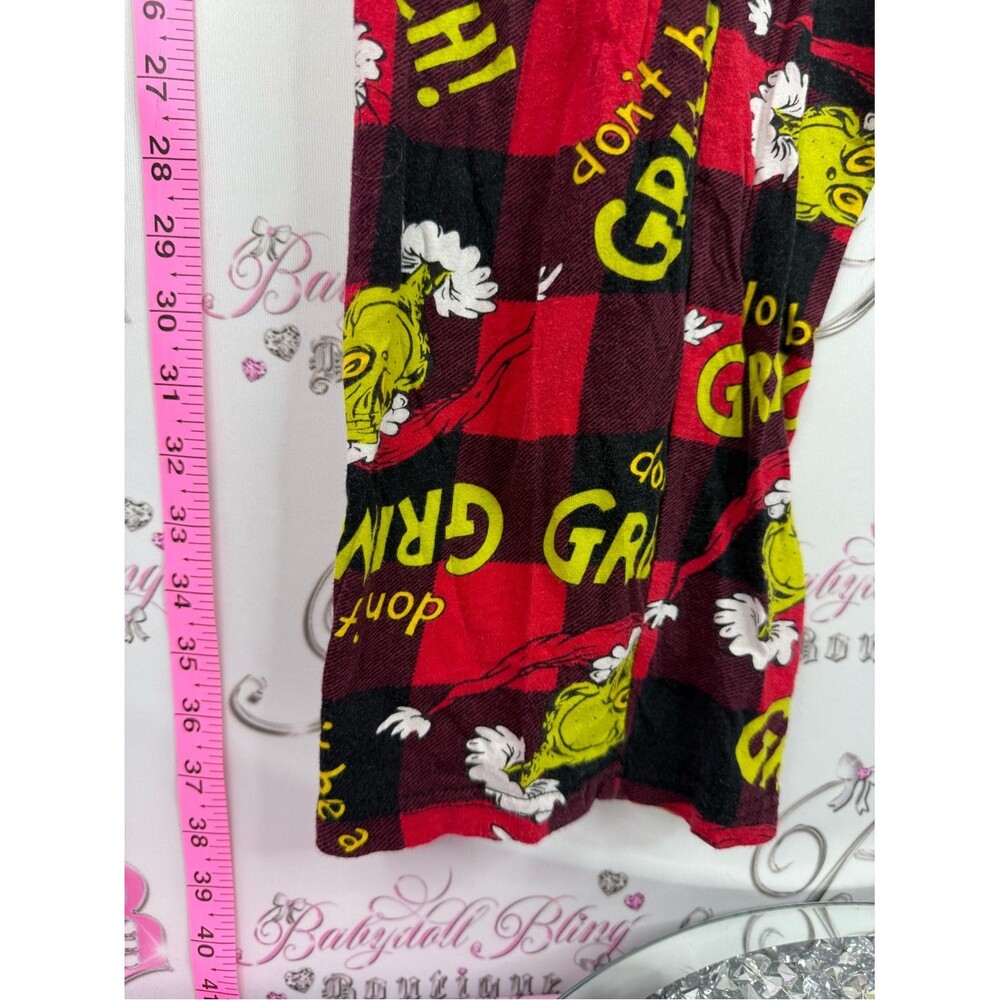 The Grinch Red Plaid Pajama Pants - Picture 3 of 9